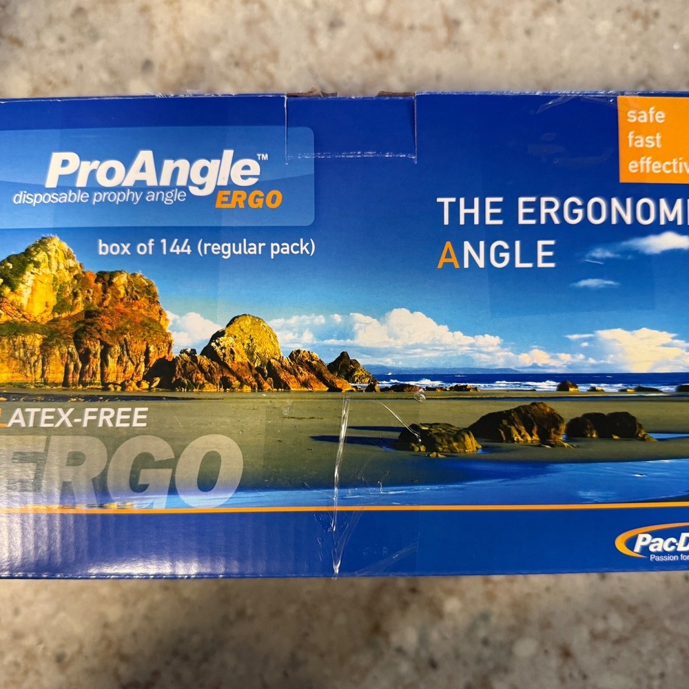 Pac-Dent ProAngle Ergo Disposable Prophy Angle Soft Cup Teal 144ct 168-144